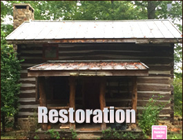 Historic Log Cabin Restoration  Grantsboro, North Carolina